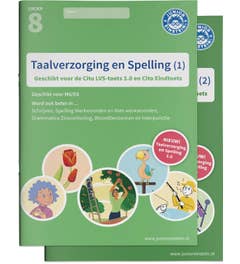 Taalverzorging en Spelling Cito Oefenboeken - Deel 1 en 2 - Groep 8