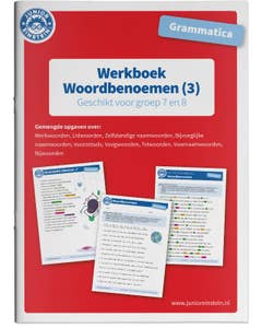 Werkboek Woordbenoemen Grammatica deel 3 Groep 7 en 8