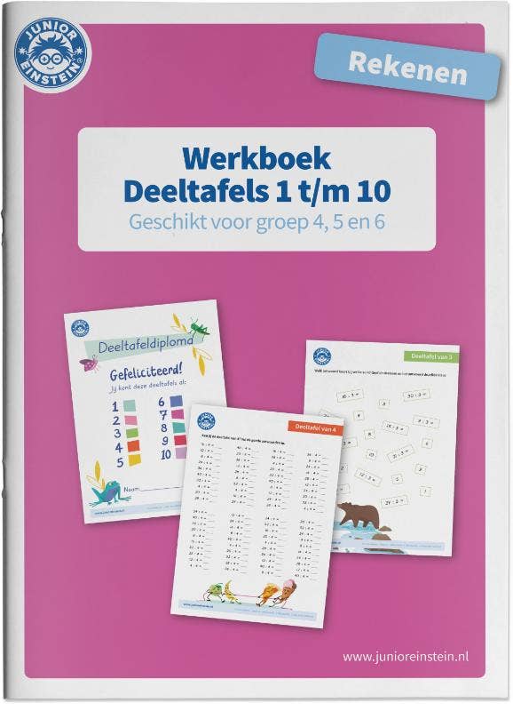 Deeltafels 1 t/m 10 rekenen geschikt voor groep 4; 5 en 6 Werkboek