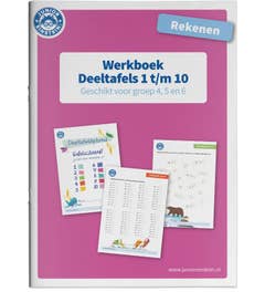 Deeltafels 1 t/m 10 rekenen geschikt voor groep 4; 5 en 6 Werkboek