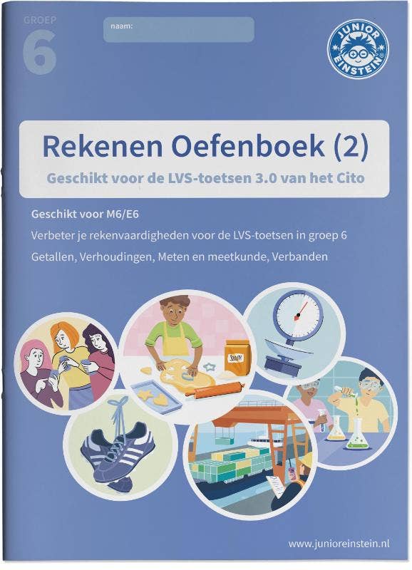 Junior Einstein - Rekenen Citotoets Oefenboek - Groep 6 - deel 2
