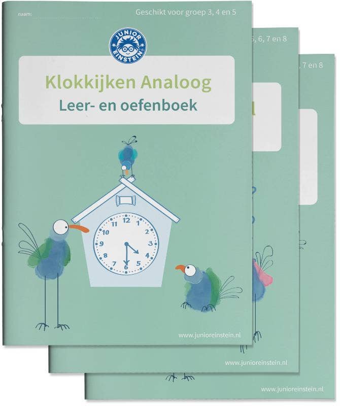 Delen 1; 2 en 3 - Klokkijken Oefenboeken Analoog en Digitaal