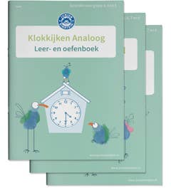 Delen 1; 2 en 3 - Klokkijken Oefenboeken Analoog en Digitaal