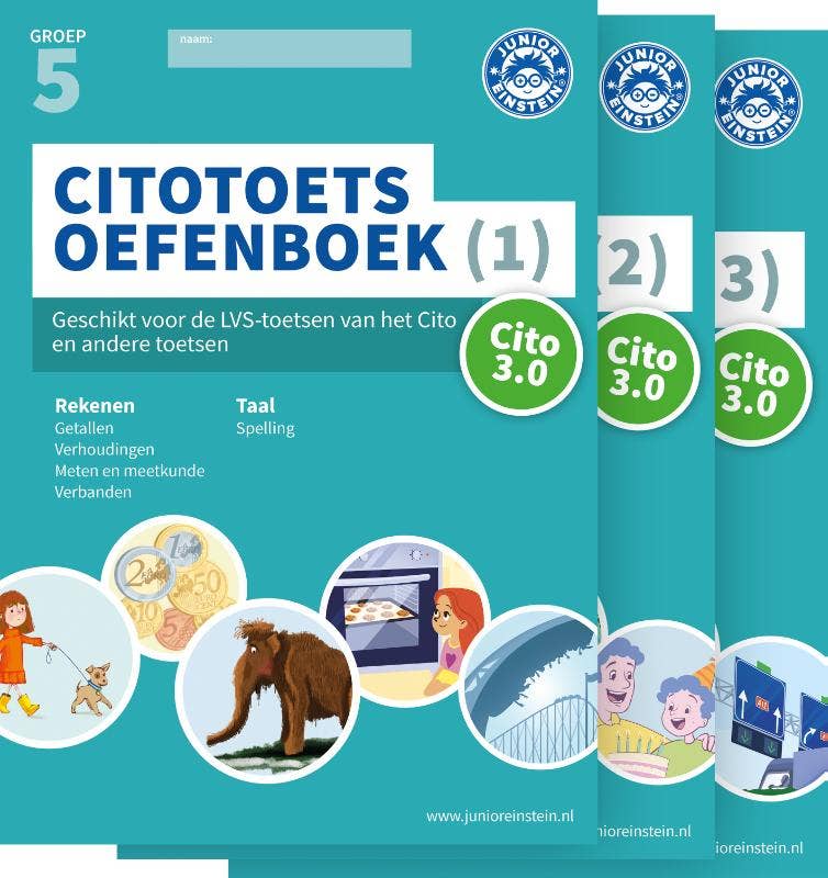 Delen 1; 2 en 3 - Citotoets Oefenboeken deel 1; 2 en 3 groep 5