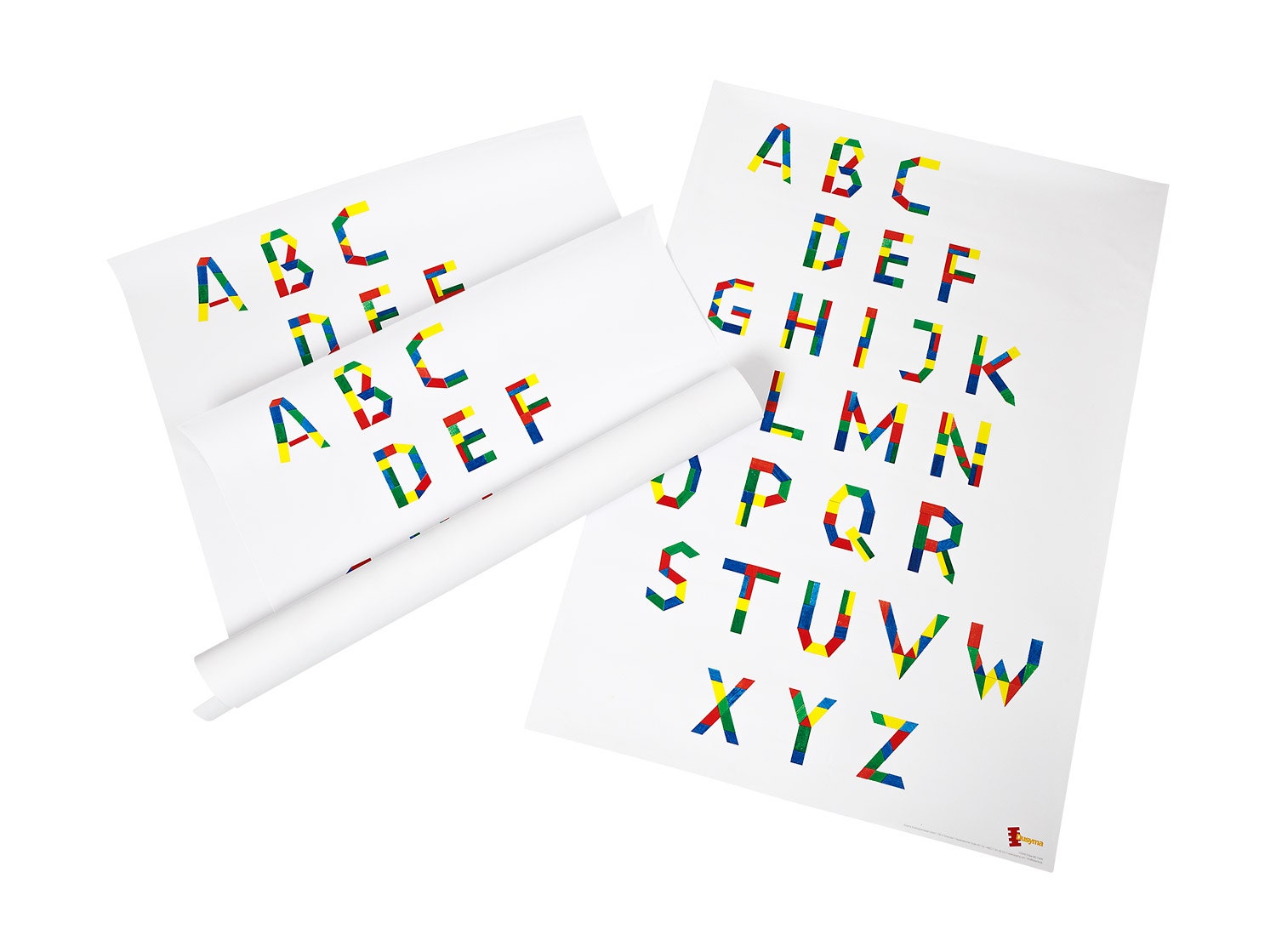 ABC lettersjablonen voorbeeldposter