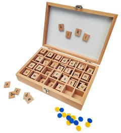 Atlantis Start | Groep 3 | Letterdoos met magnetische letterblokjes en fiches