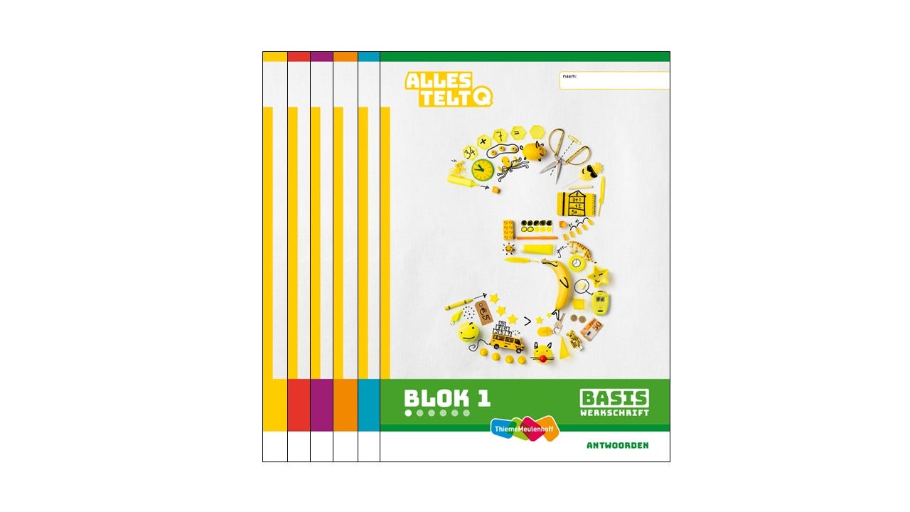 Alles telt Q Antwoordschrift Basis blok 1 t/m 6 groep 3