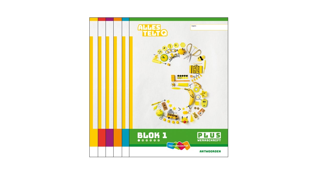 Alles telt Q Antwoordenschrift Plus blok 1 t/m 6 groep 3