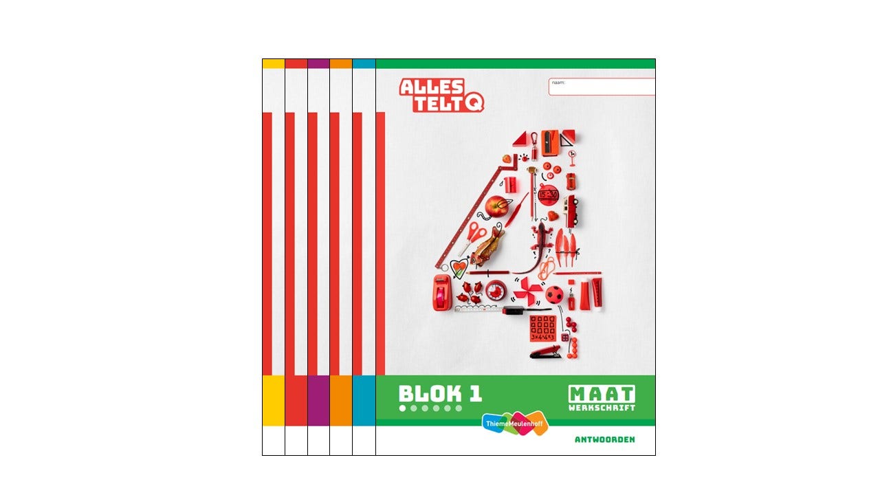 Alles telt Q Antwoordenschrift Maat blok 1 t/m 6 groep 4