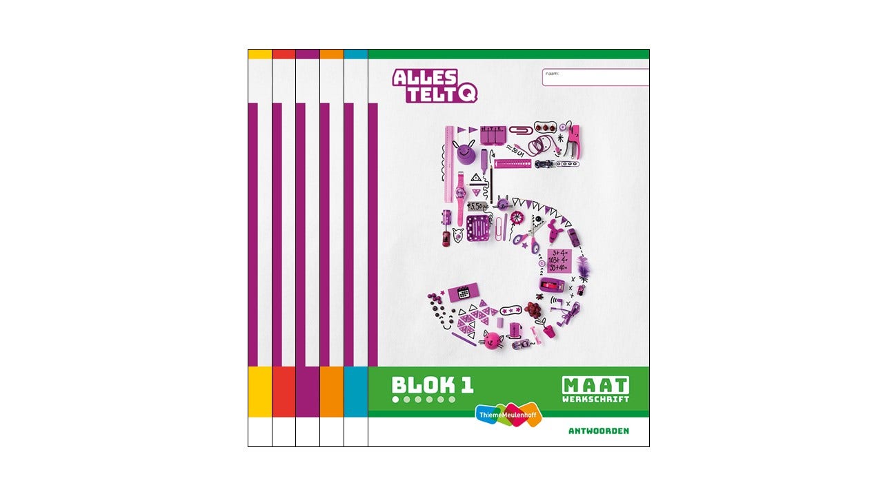 Alles telt Q Antwoordenschrift Maat blok 1 t/m 6 groep 5