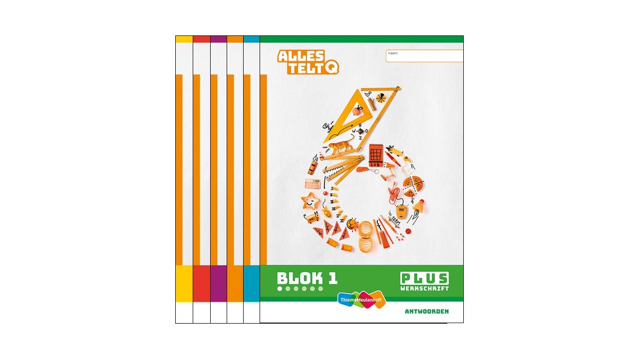 Alles telt Q Antwoordschrift Plus blok 1 t/m 6 groep 6