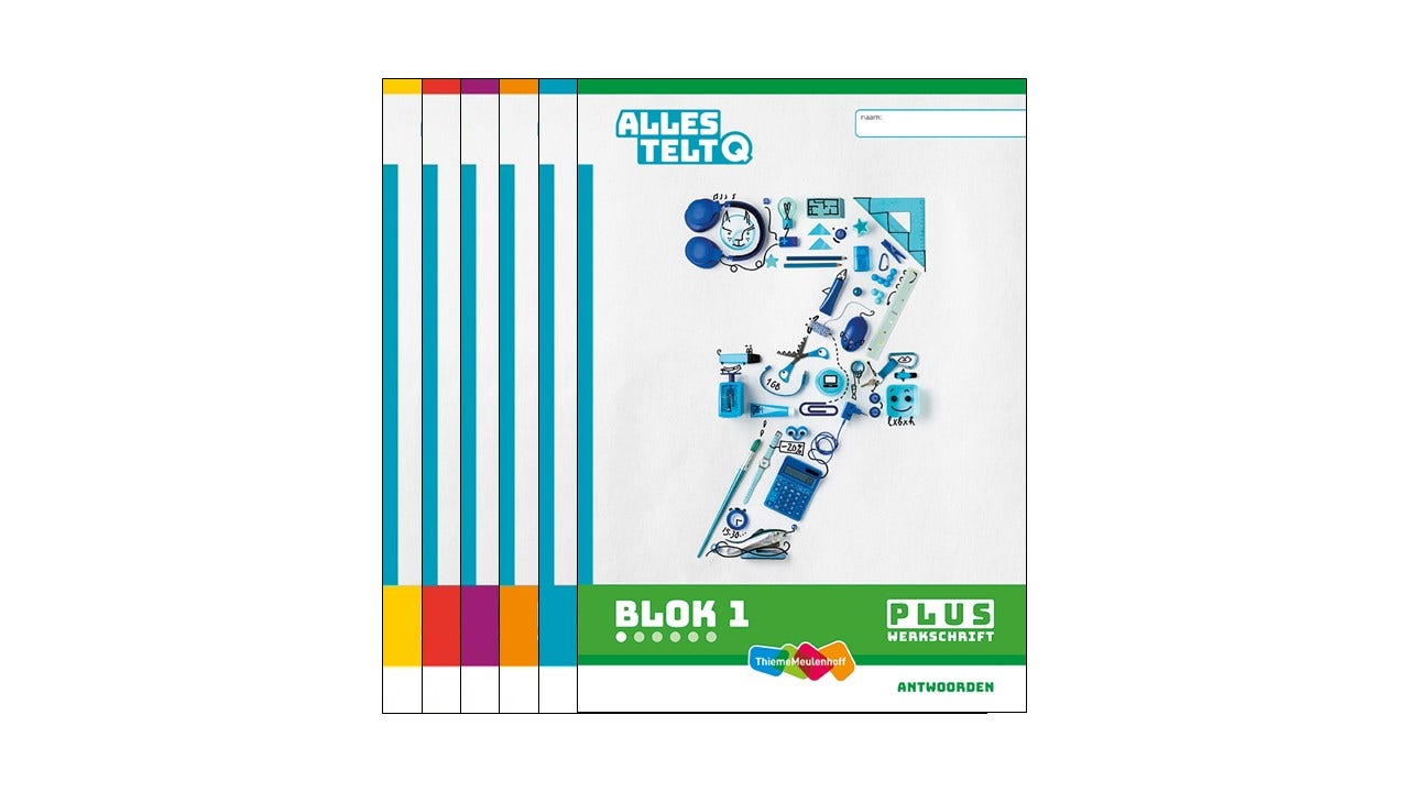 Alles telt Q Antwoordschrift Plus blok 1 t/m 6 groep 7