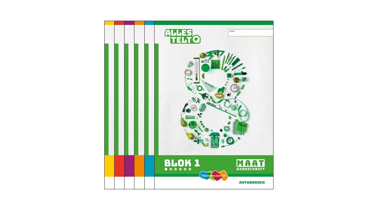 Alles telt Q Antwoordenschrift Maat blok 1 t/m 6 groep 8