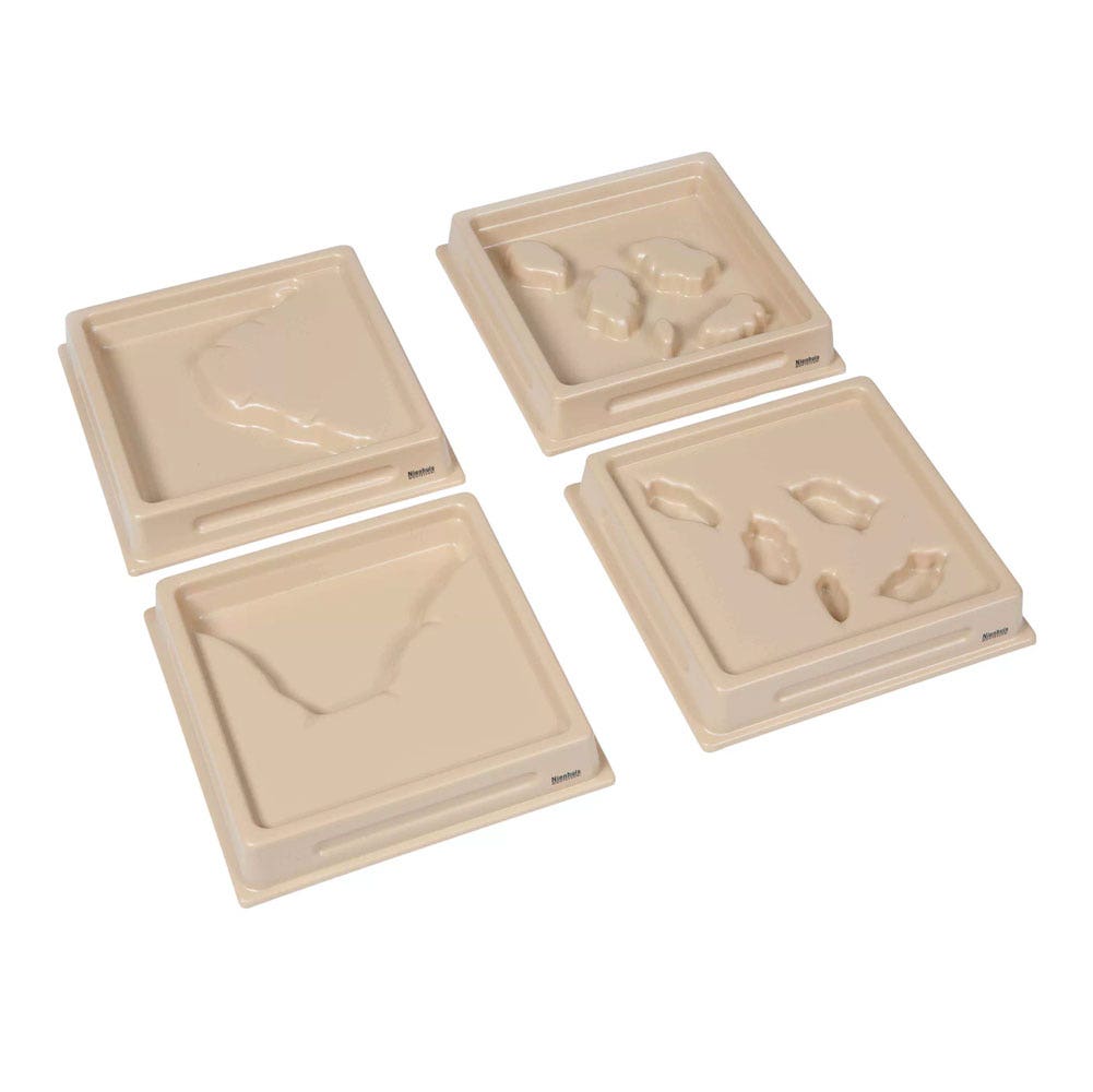 Bakjes land- en watervormen - Set 2