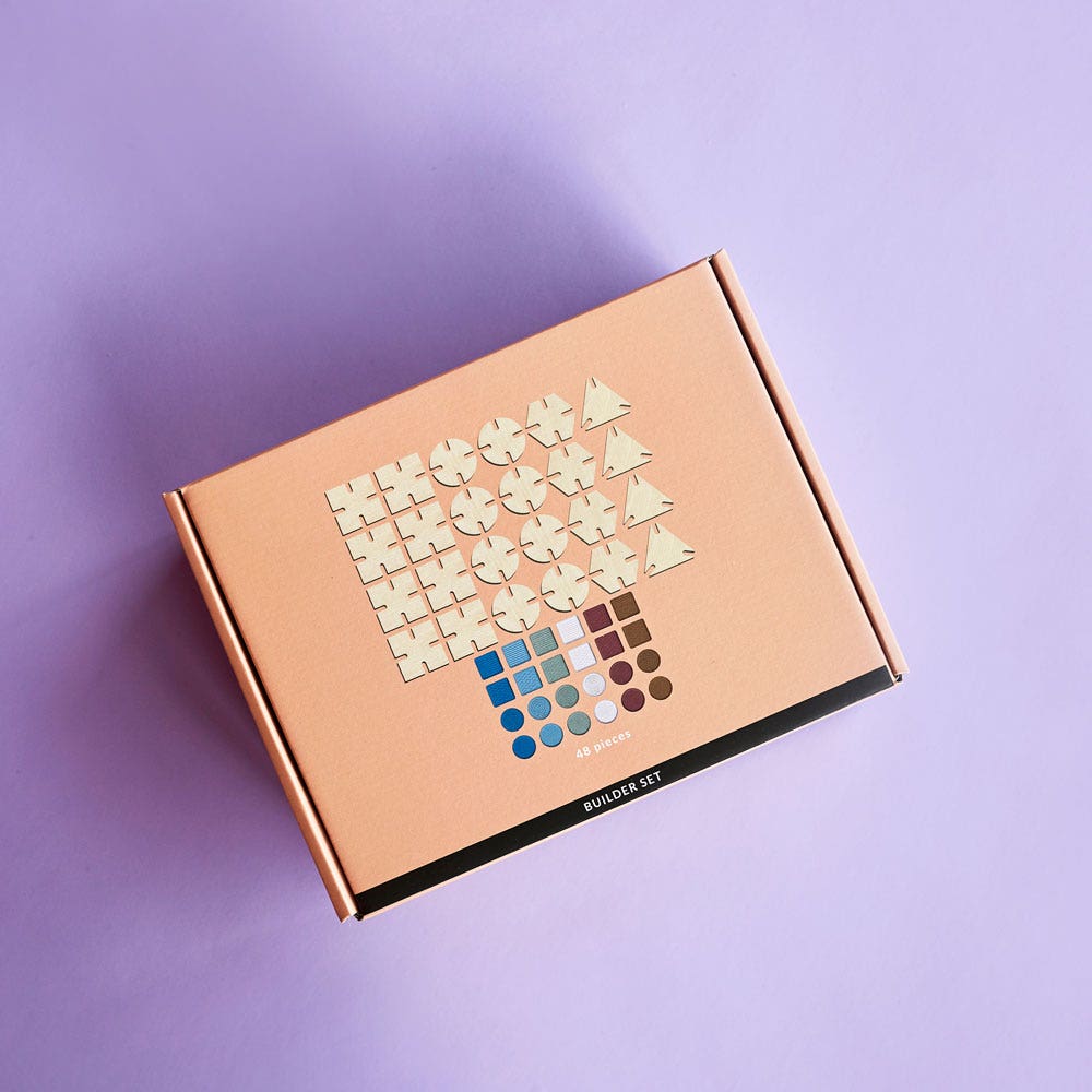 Bavvic bouwset Builder - 48 elementen