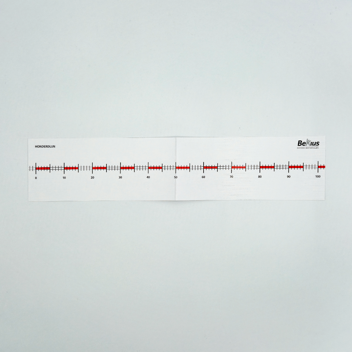 Honderdlijnen - getallenlijnen (5 stuks)