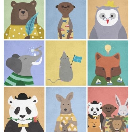 Dieren Beloningsstickers (5 vellen)