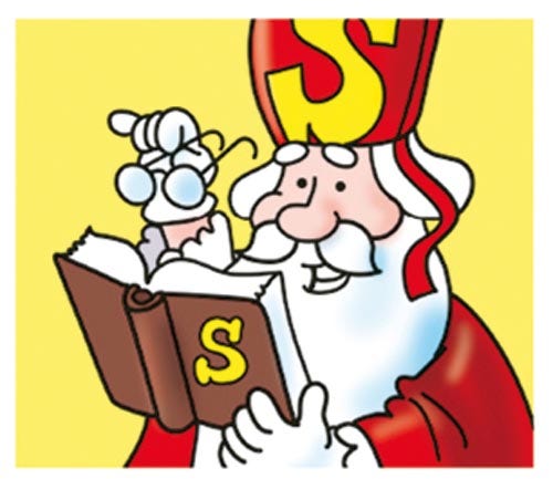 Beloningsstickertjes Sint en Piet (Serie 77)