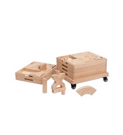 Wagen met houten bouwstenen (speciale vormen)
