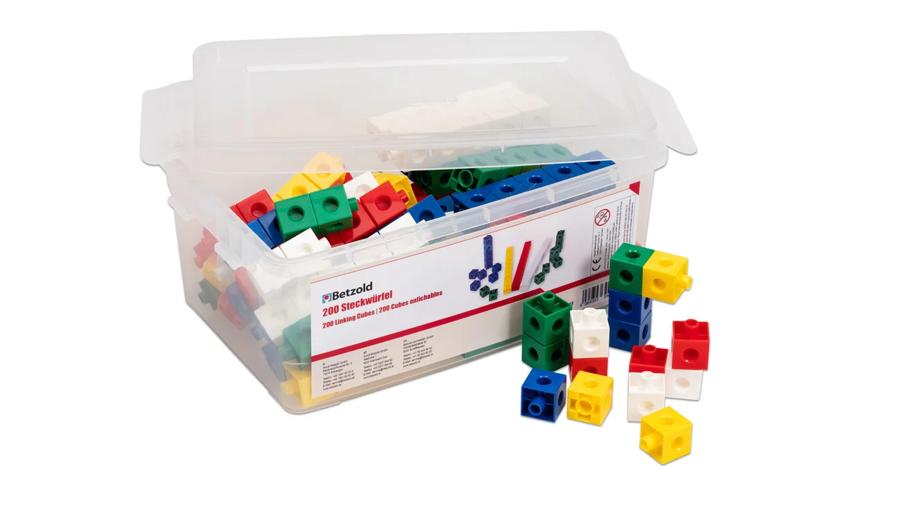 Uniblokjes 200 stuks | Plastic box