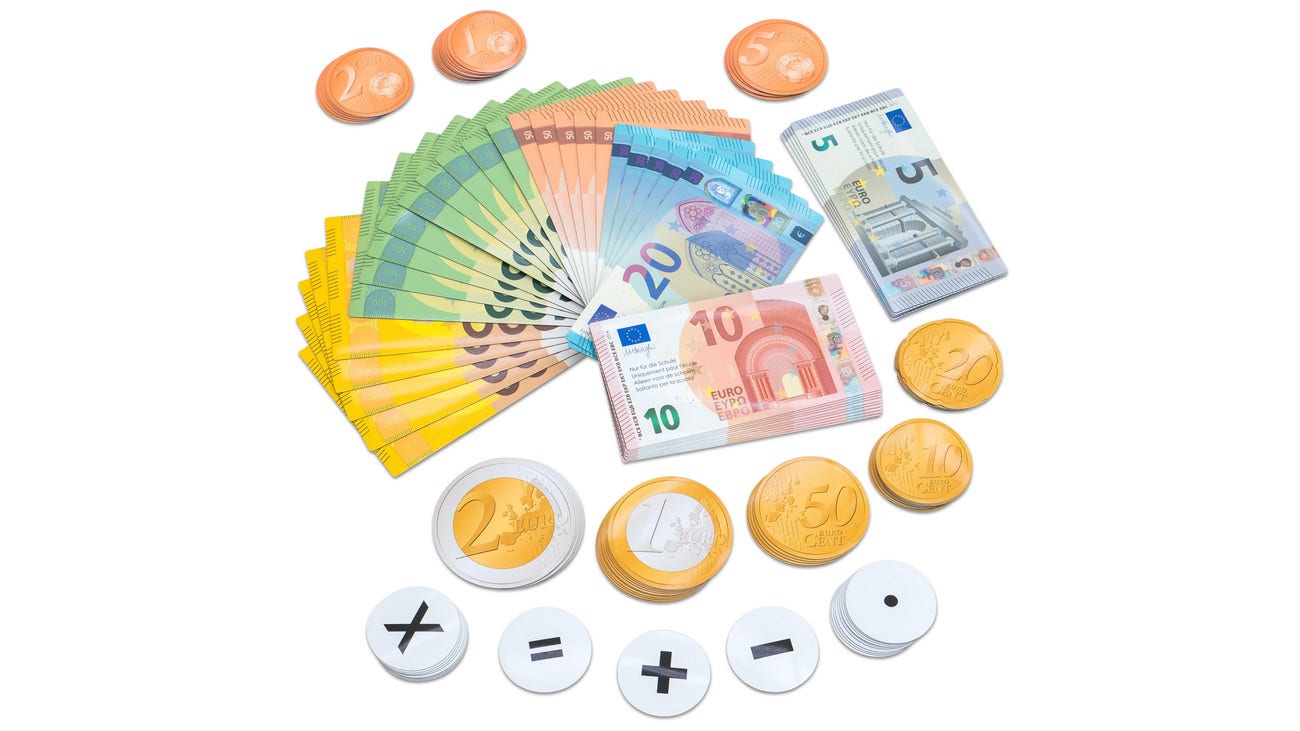Magnetisch geld (euromunten en biljetten)