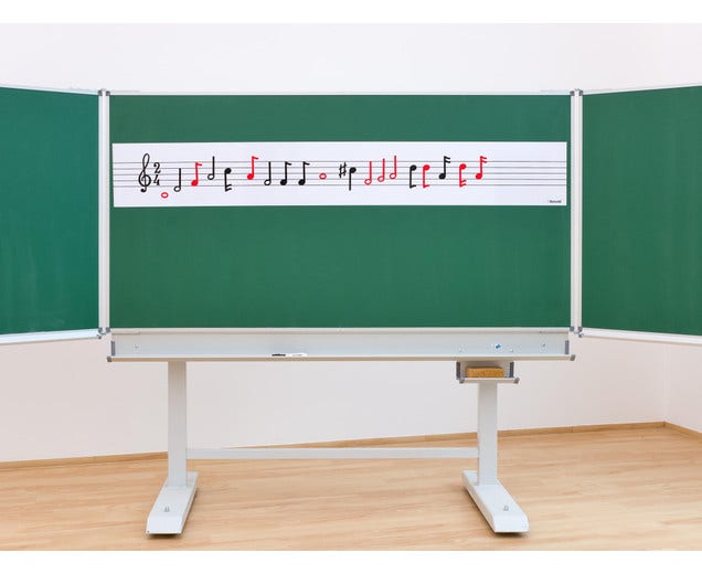 Magnetische muzieknotenlijn