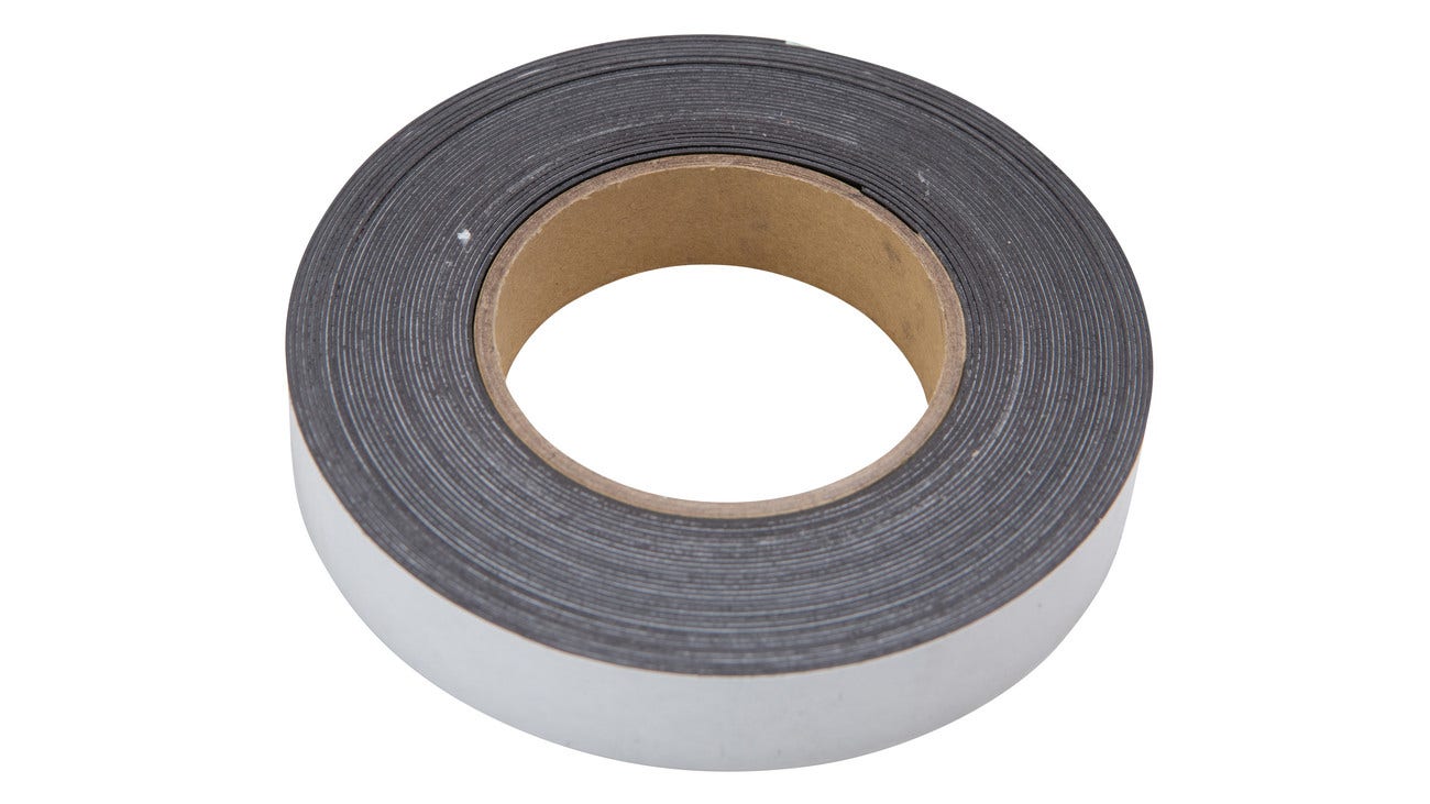 Magnetisch plakband | 0,7 mm dik | 20 mm breed | 10 m rol