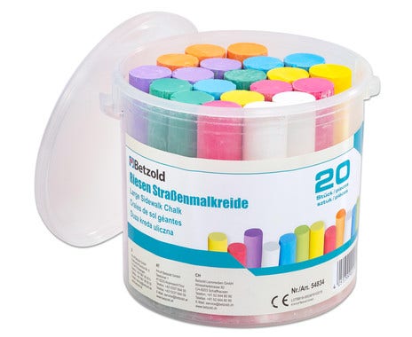 Stoepkrijt emmer (20 stuks)