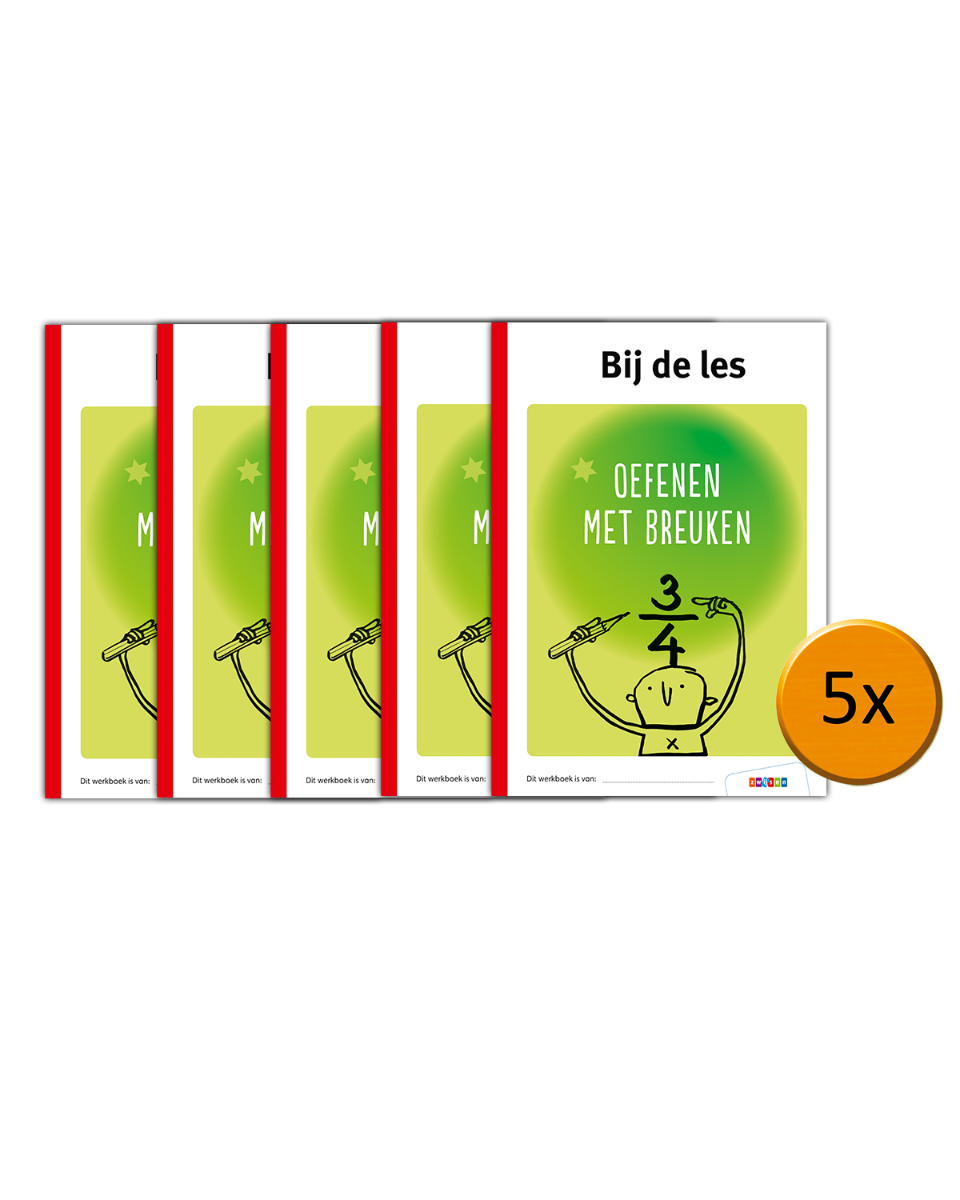 Bij de les - Pakket Oefenen met breuken - M6 - E6 (5 ex.)