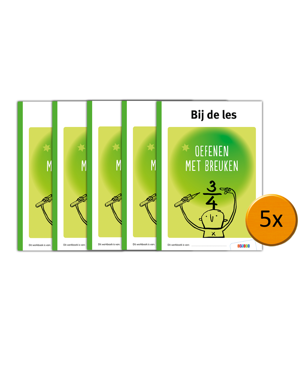 Bij de les - Pakket Oefenen met breuken - M7 - E7 (5 ex.)