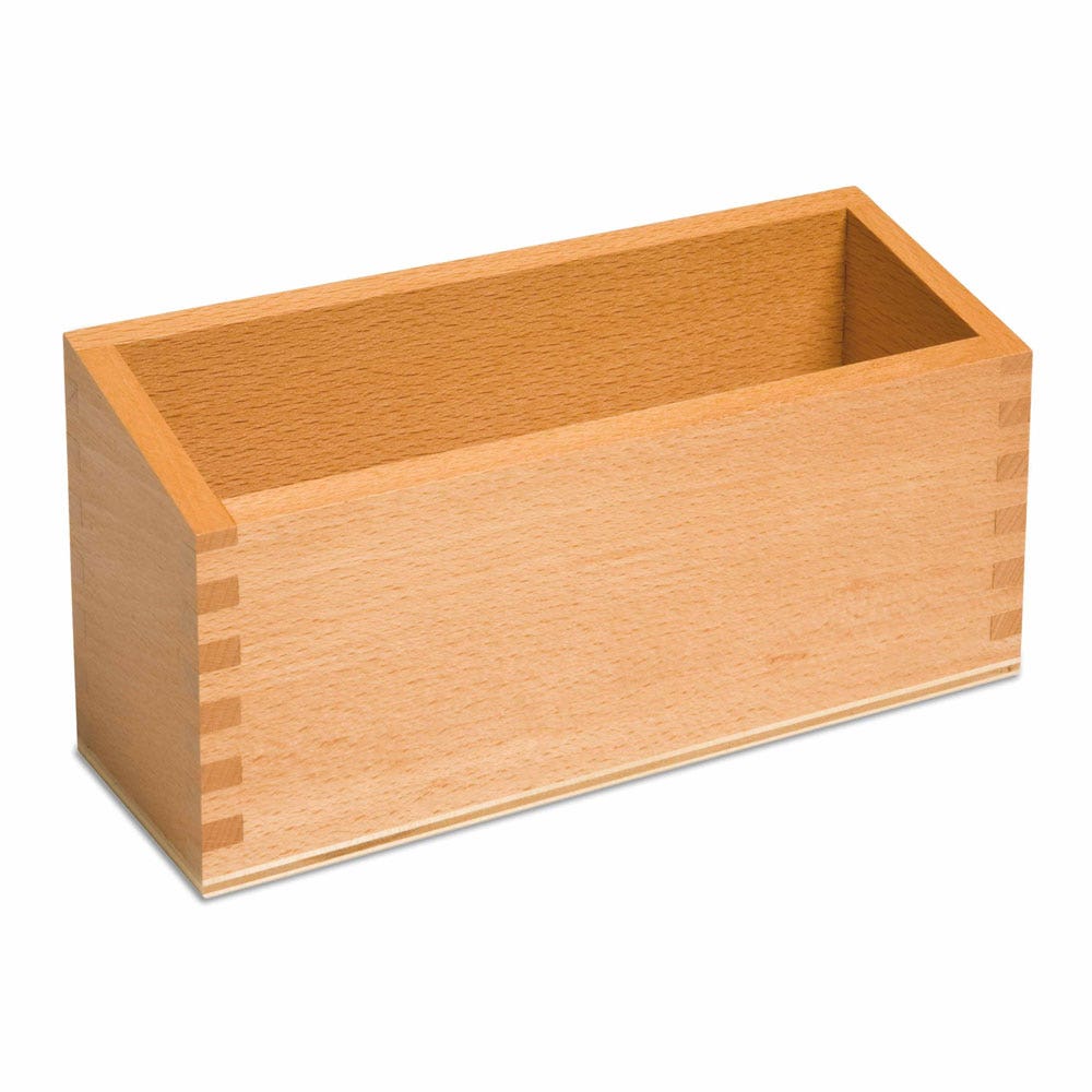 Blank houten kaartenbakje