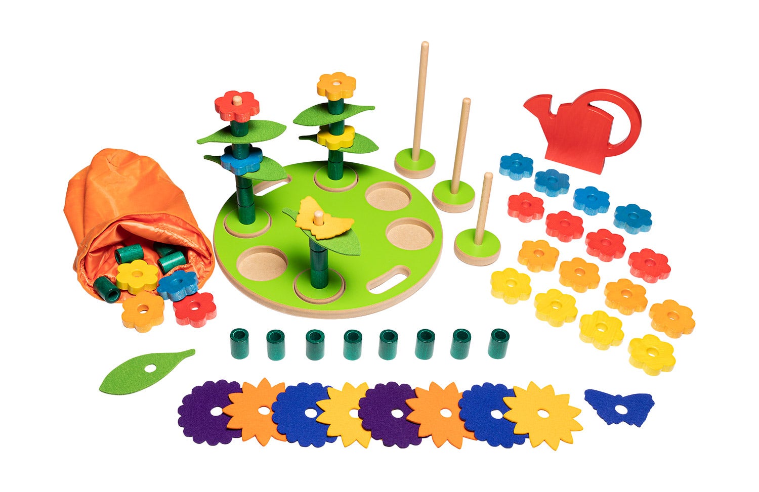 Bloemen stapelspel | 73-delig