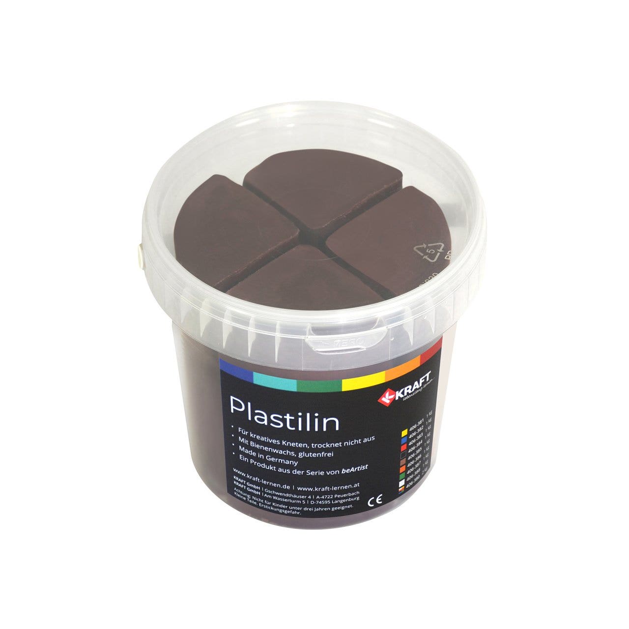 Boetseerklei | 1 kg | Donkerbruin