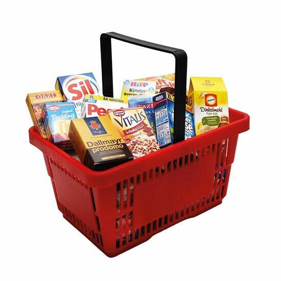 Winkelmand met boodschappen