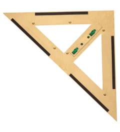 Bordgeodriehoek 45 graden | 60 cm | Magnetisch | RE-Wood