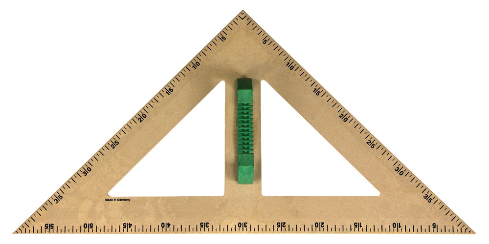 Bordgeodriehoek 45 graden | 60 cm  RE-Wood