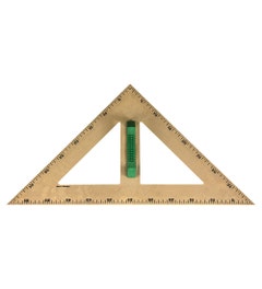 Bordgeodriehoek 45 graden | 60 cm RE-Wood