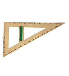 Bordgeodriehoek 60 graden | 60 cm| RE-Wood