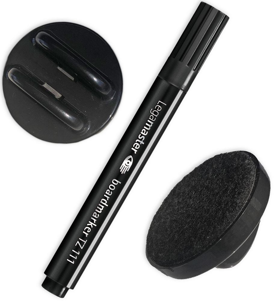 Bordwisser mini met markerhouder | Magnetisch