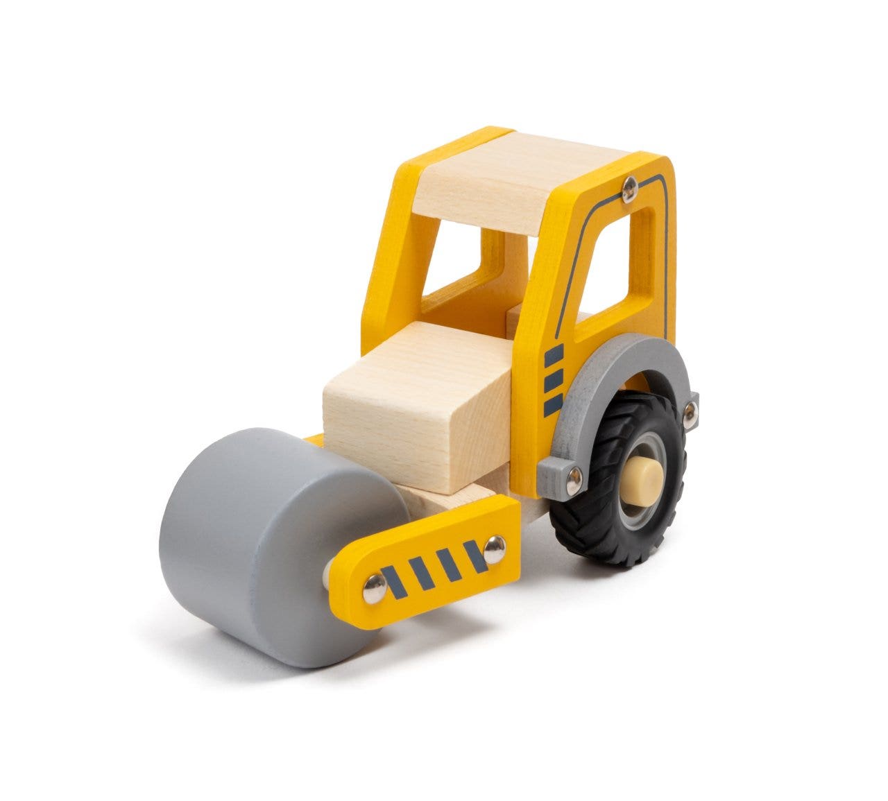 Speel bouwvoertuig | Asfaltwals | Hout