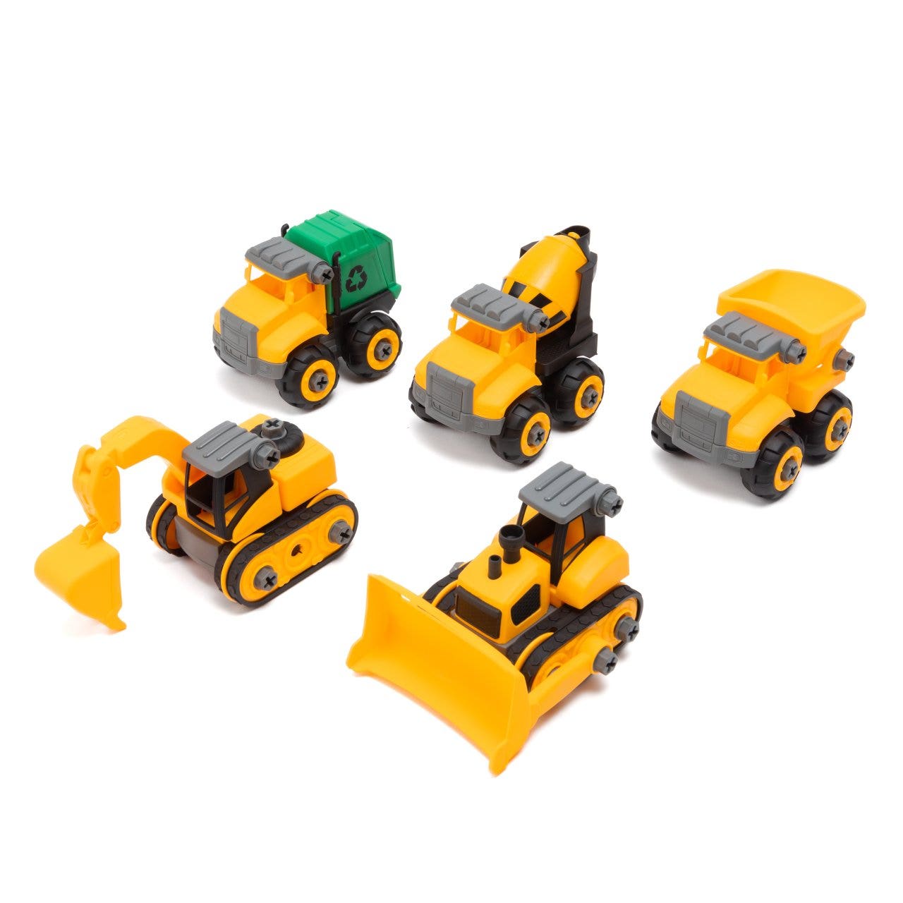 Speel bouwvoertuigen | Kunststof | 5-delig