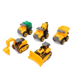 Speel bouwvoertuigen | Kunststof | 5-delig