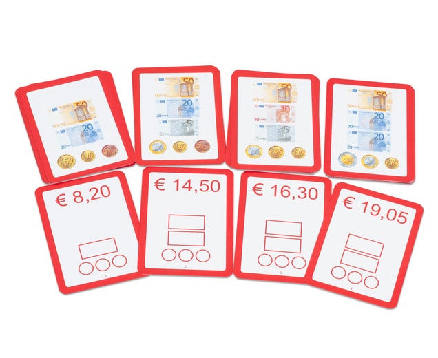 Euro splitsset met decimale bedragen