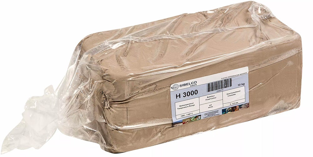 Klei | Chamotte fijn | Wit | H-3000 | 10 kg