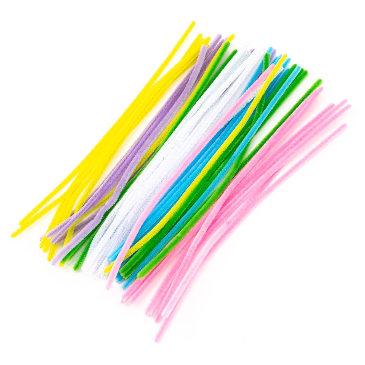 Chenilledraad in 6 pastelkleuren | Ø 6 mm | 30 cm (50 st.)