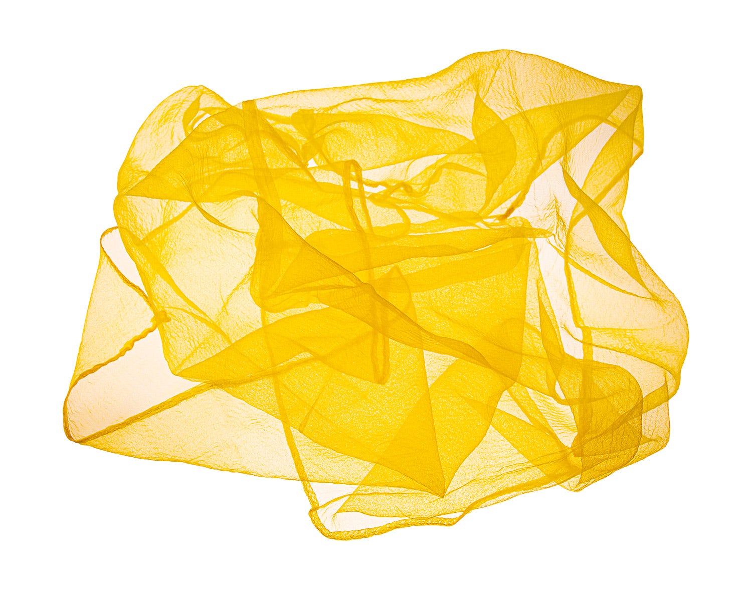 Chiffondoek | 70 x 70 cm | Geel