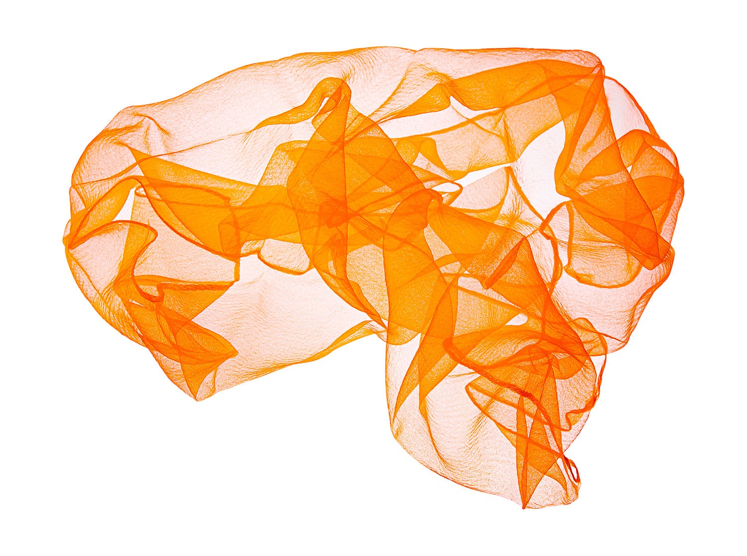 Chiffondoek | 70 x 70 cm | Oranje