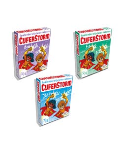 Cijferstorm - Rekenkaartspellen op drie niveaus (3-pack)