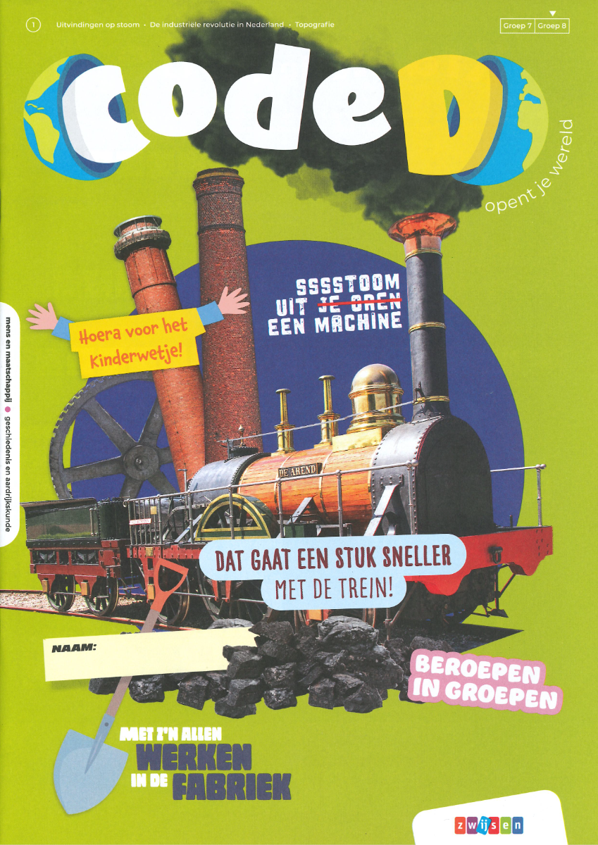 Het logo van de methode Code D van Uitgeverij Zwijsen