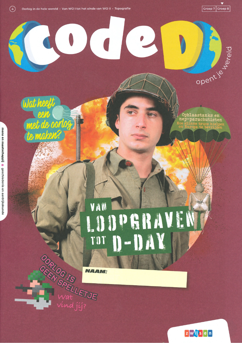 Het logo van de methode Code D van Uitgeverij Zwijsen